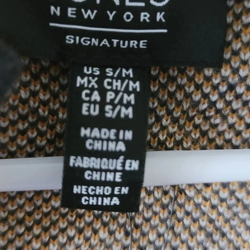 Jones new york plaid cape sweater Pancho size S/M - Picture 8 of 16